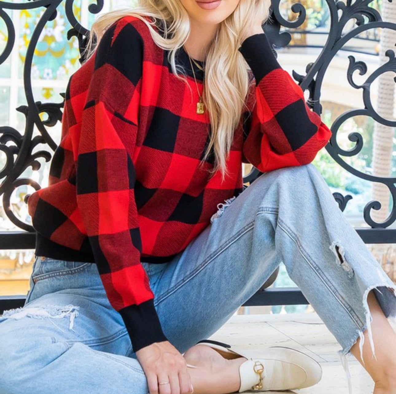 Plaid Sweater