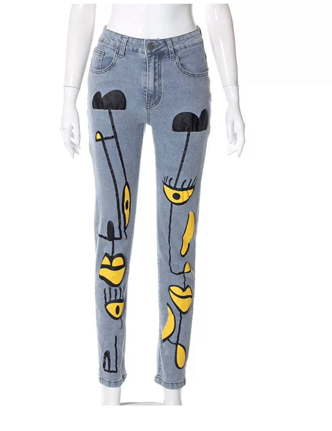 High Waist Graffiti Pant