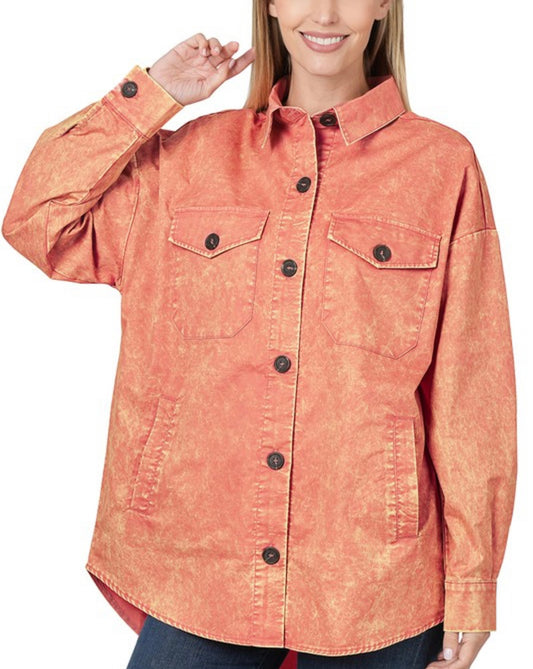 Acid Washed Shacket