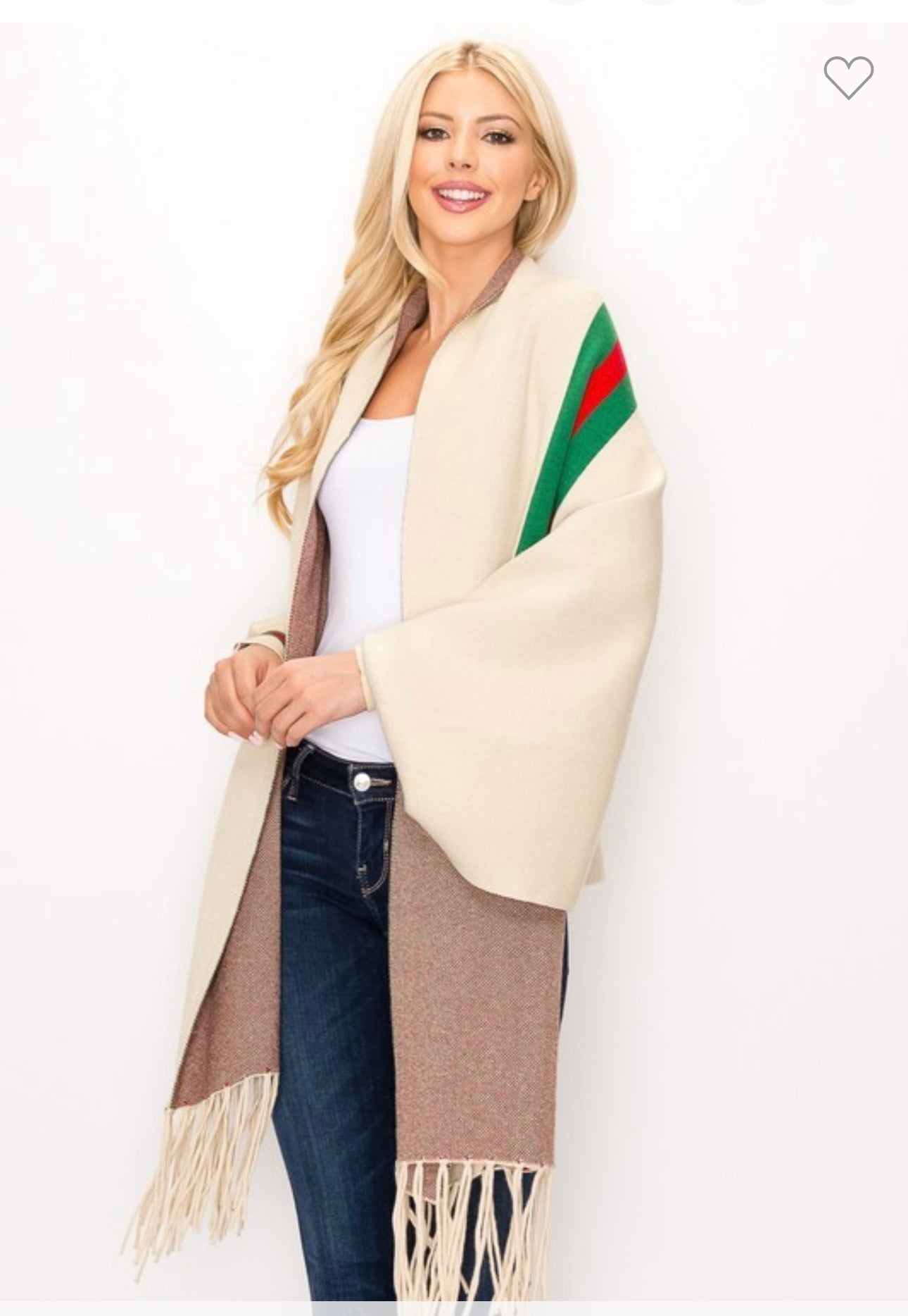 Gucci inspired shawl with hot sale sleeves